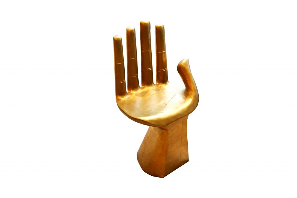 Wooden Golden Hand